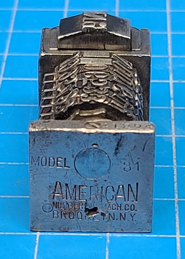 American Number Machine Co. Model 31 Numbering Machine