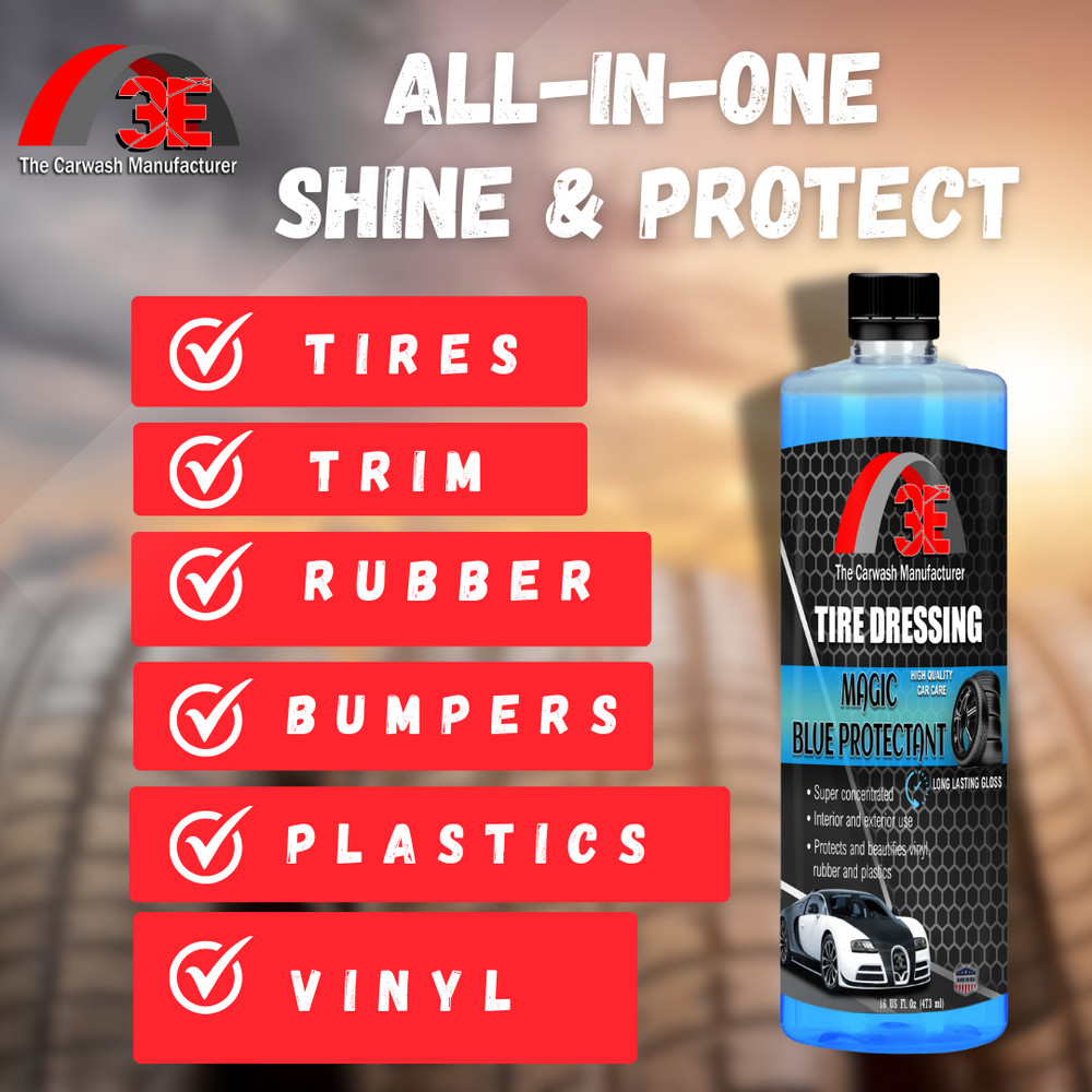 Magic Protectant Tire Dressing - Long Lasting Gloss Shine & Protection 16 fl oz.