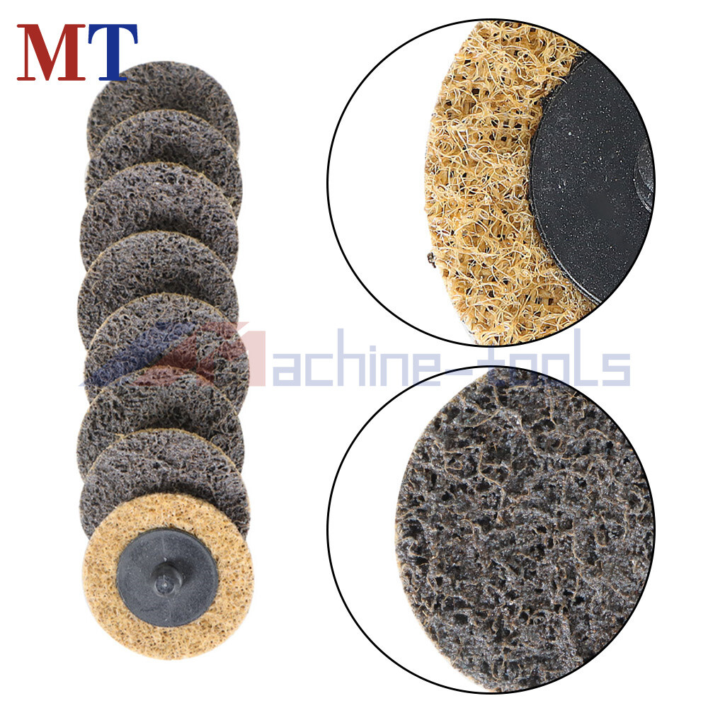 50 Pack Coarse Surface Conditioning Discs 2" Roll Lock Die Grinder Sanding Pads