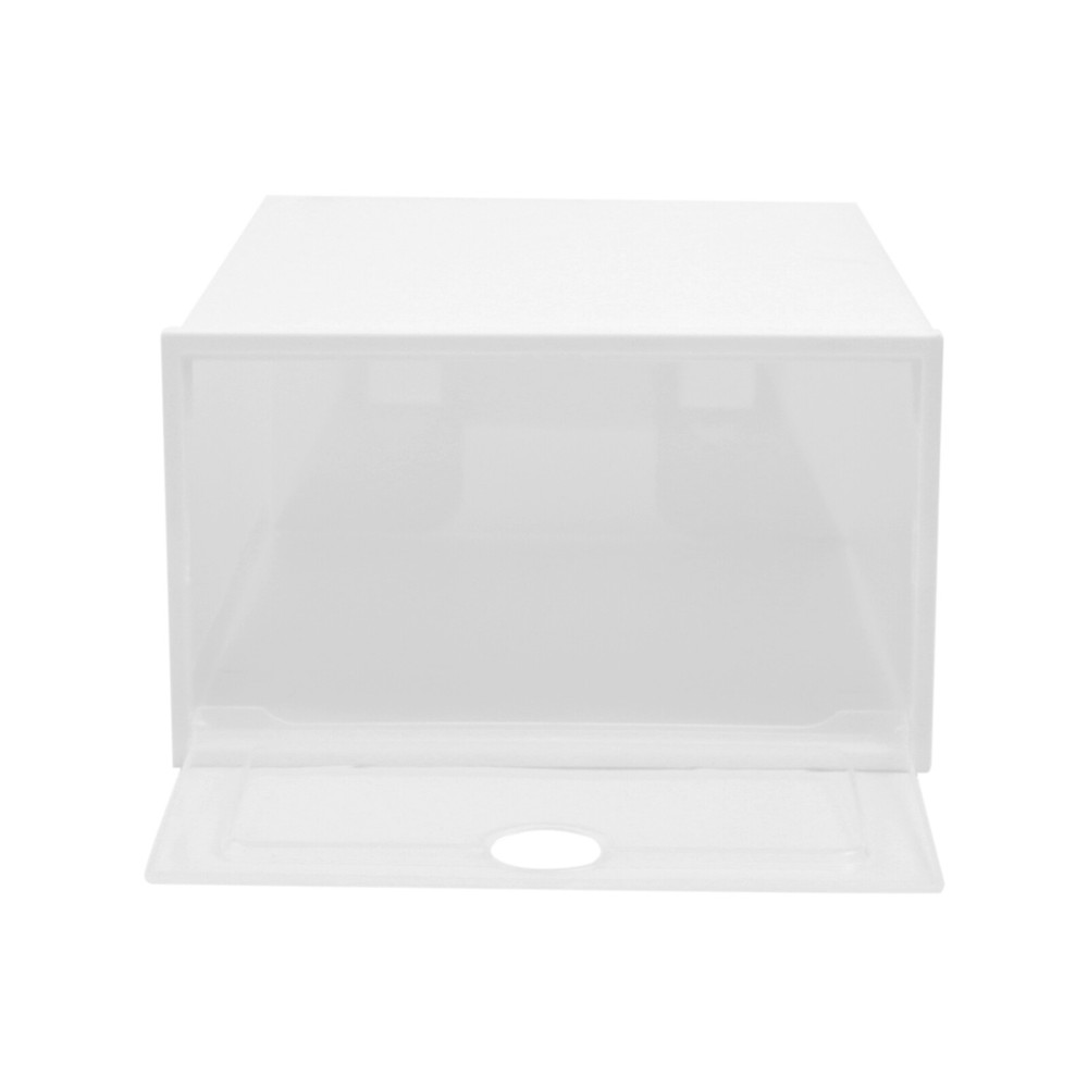 20pcs Shoe Storage Box Stackable Durable Plastic Sneaker Display Case Organizer