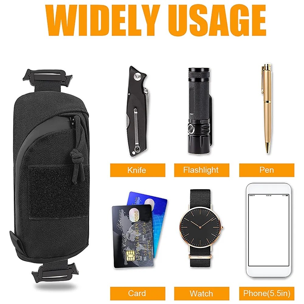 EDC Tool Bag Tactical Molle Military Phone Pouch Shoulder Strap Pack Compact Bag