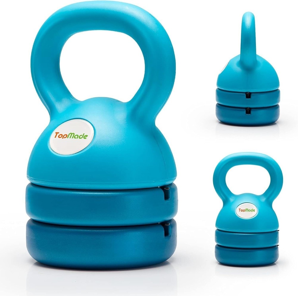 12lb Adjustable Kettlebell Weights Set Cast Iron Exercise Kettle Ball Grip