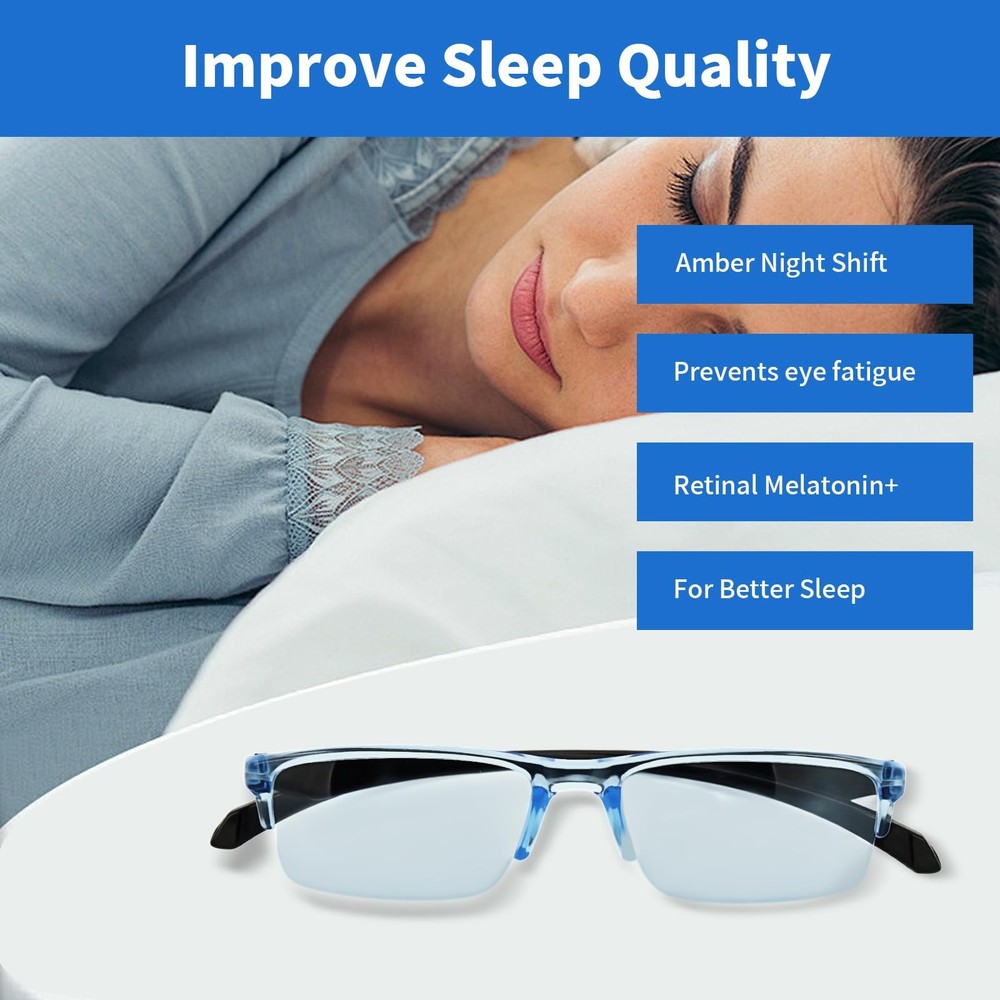 2 Pcs Auto Focus Glasses, Automatic Zoom Reading Intelligent Self Adjusting Pres