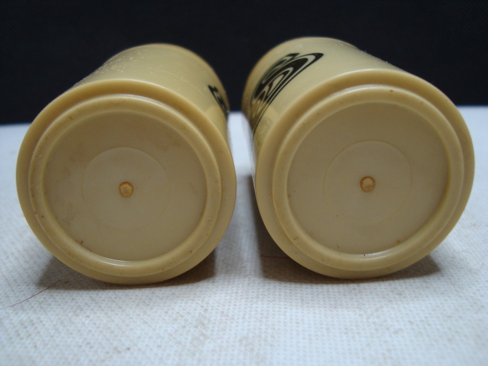 Vintage Plastic Salt & Pepper Shaker Set 1970's