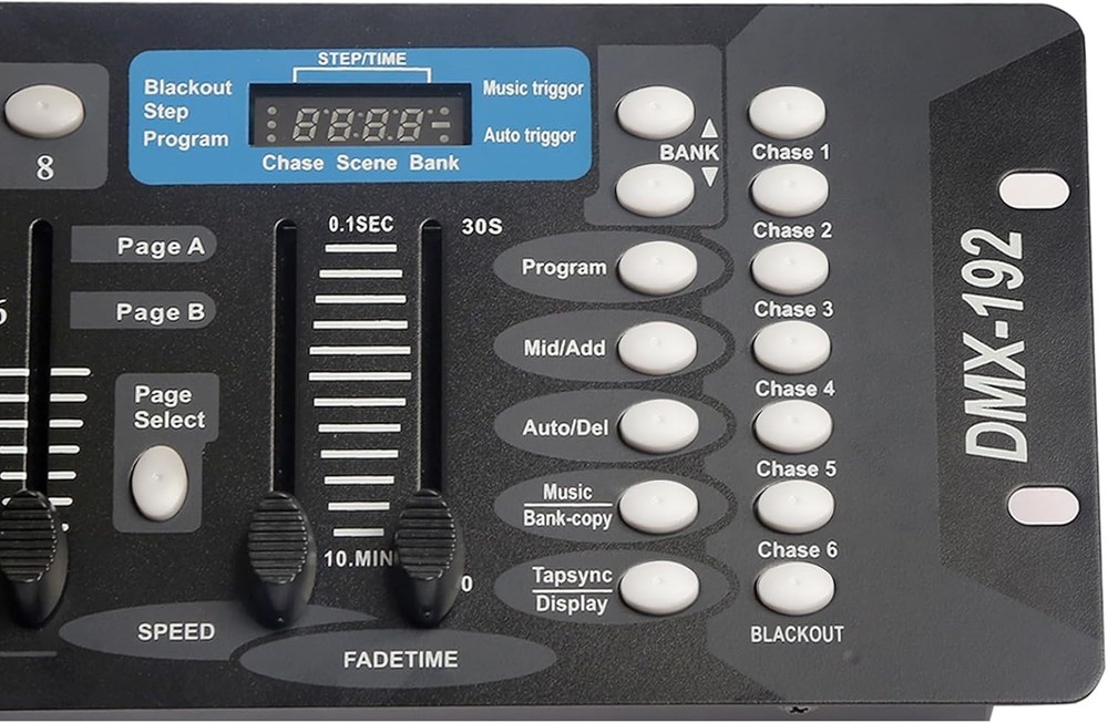 Professional DMX Lighting Console - 192 Channels with 6.6 ft Cable Included