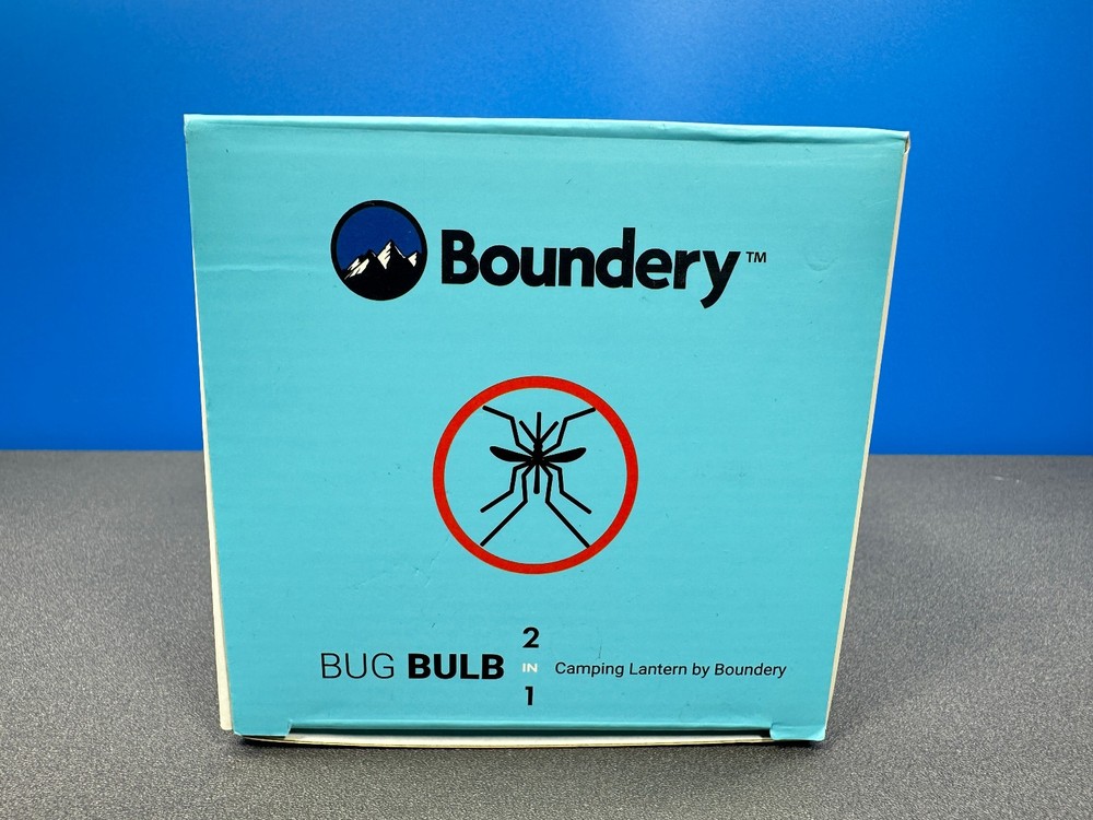 BOUNDERY BUG BULB 2 IN 1 CAMPING LANTERN LIGHT BUG MOSQUITO ZAPPER BOUNDARY NEW
