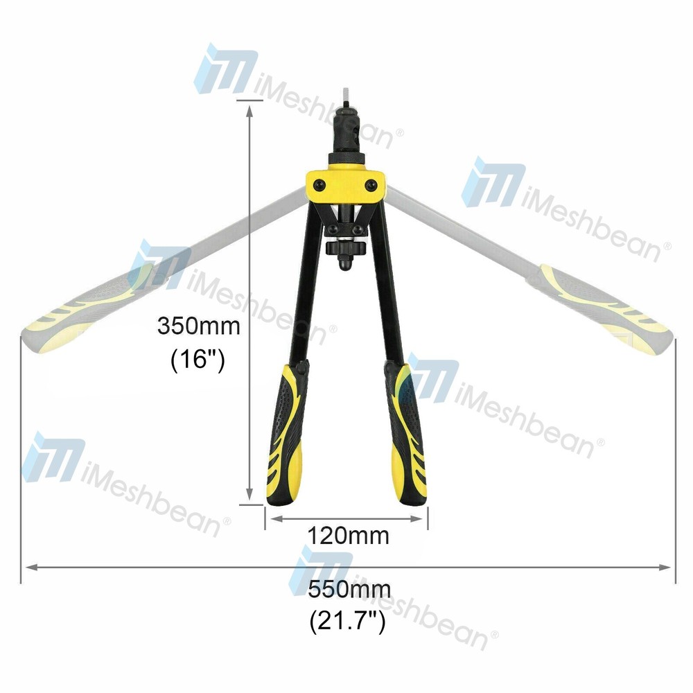 14'' Rivet Gun Kit Rivnut Thread Setting Tool Nut Setter NutSert Metric 70PCS