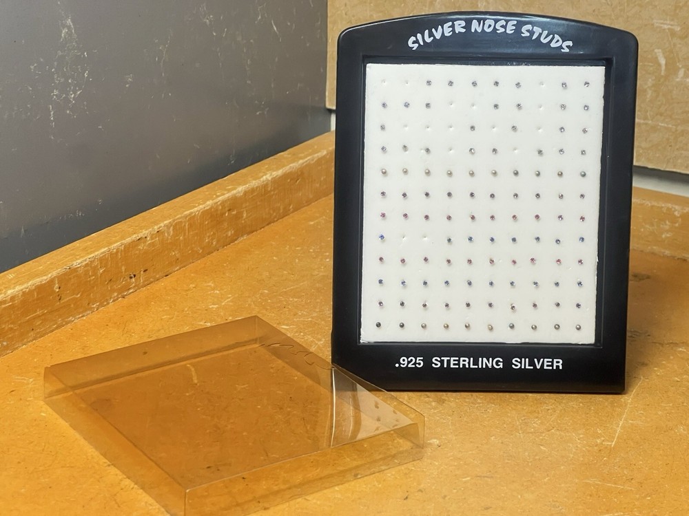 .925 Sterling Silver Nose Studs, (Small Tiny ) ~