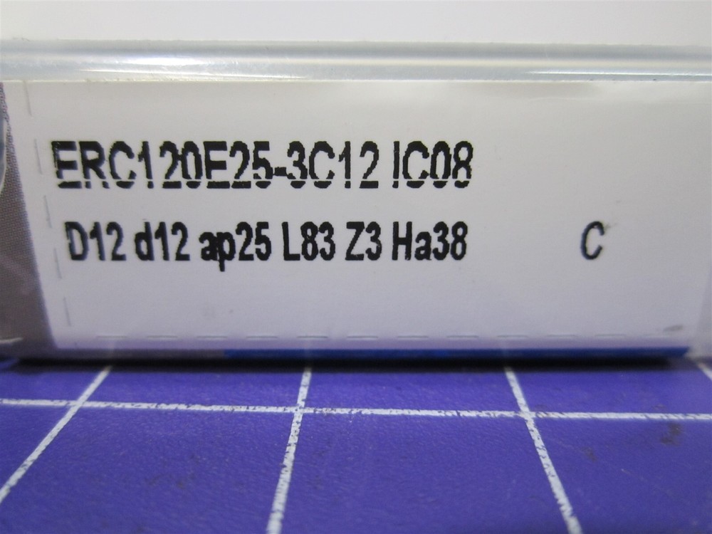 ISCAR (5621465) 12mm 3F Roughing End Mill Extra Coarse Pitch 38° Solid Carbide