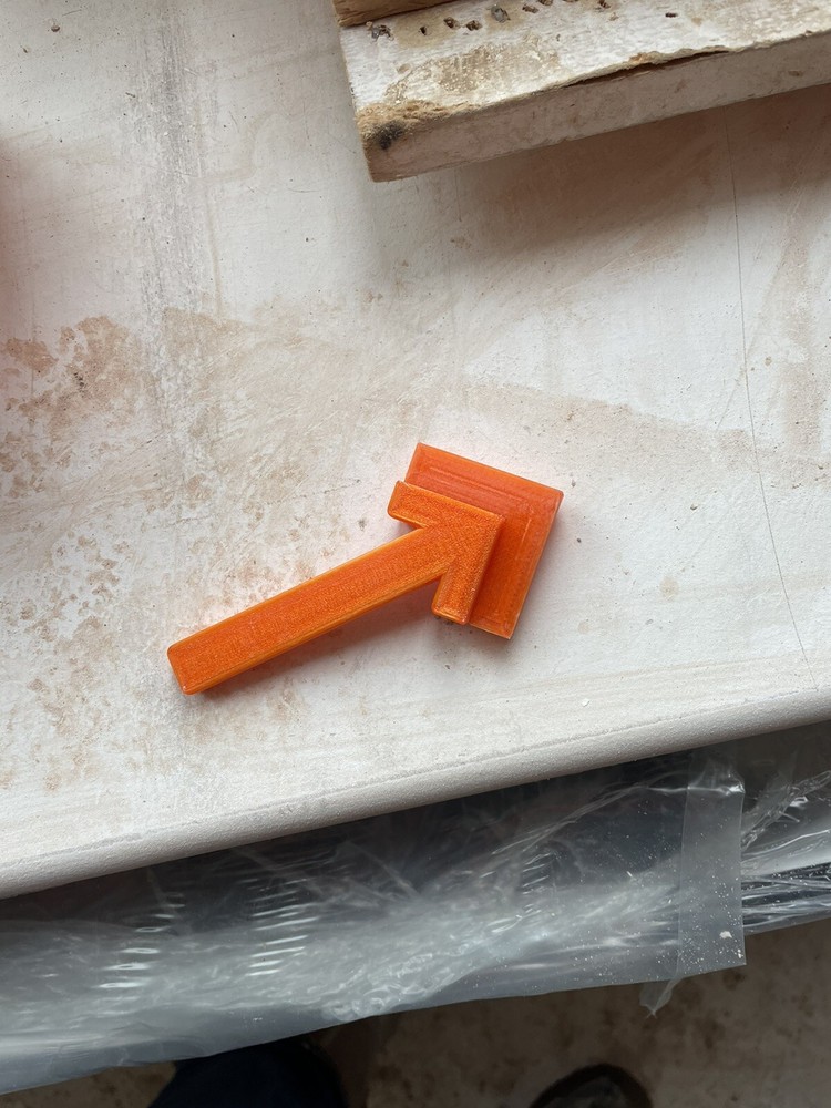 Quick And Accurate Architrave Measuring & Mounting Tool - 8mm Setback - Yellow