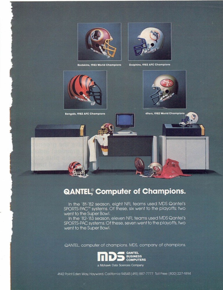 1983 MDS Qantel Computer Print Ad Technology 8.5" x 11"