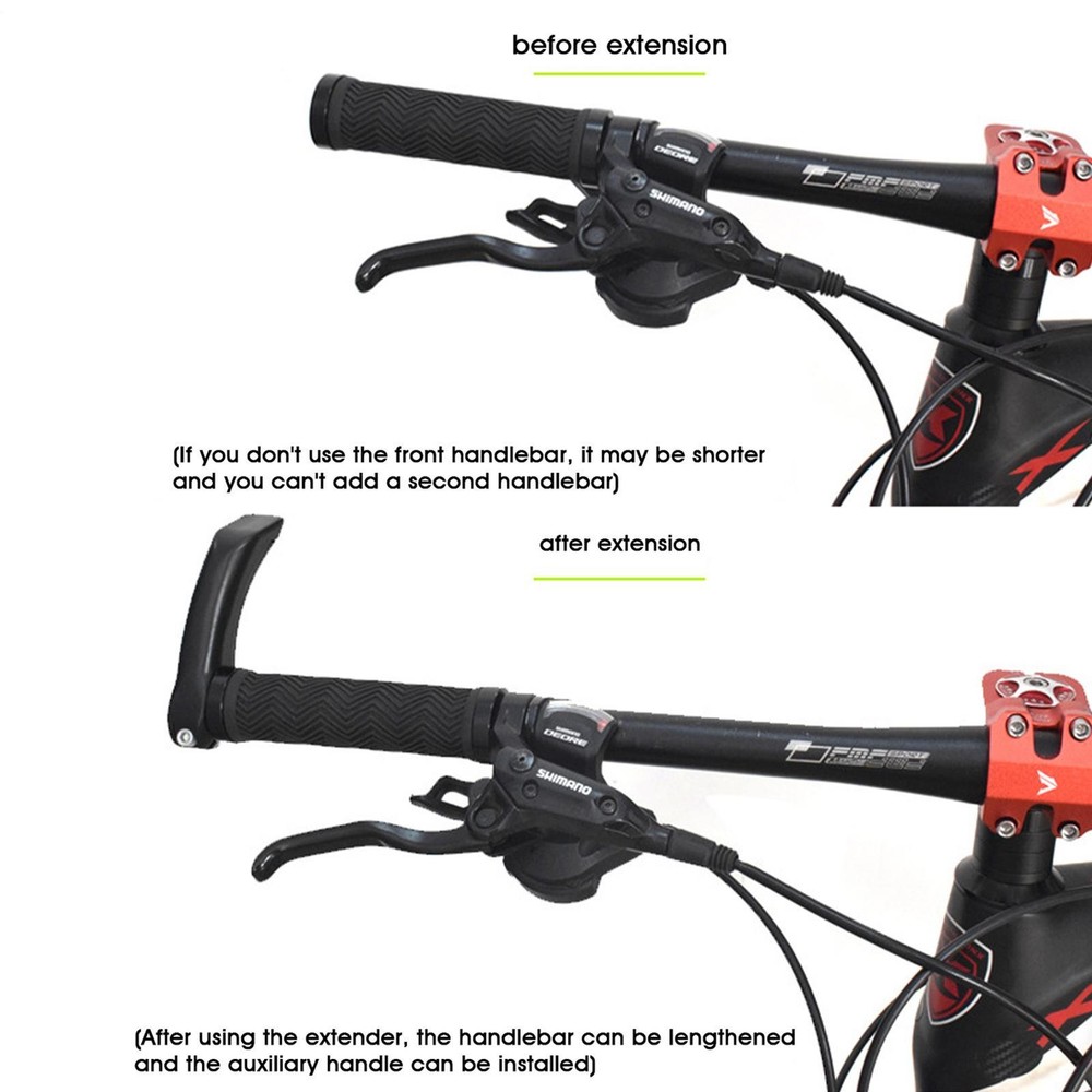 Bicycle Handlebar Extension Bicycle Aluminum Alloy Handlebar Extender Compatible
