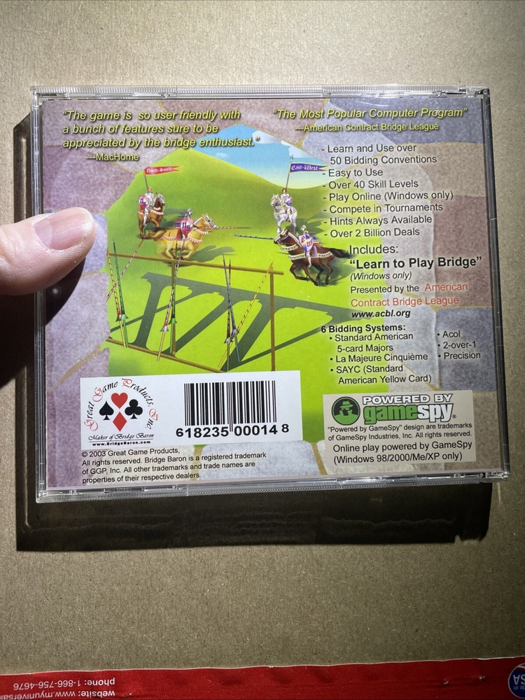 Bridge Baron 14 CD for Windows & Mac OS, PC Video Game Software 2003