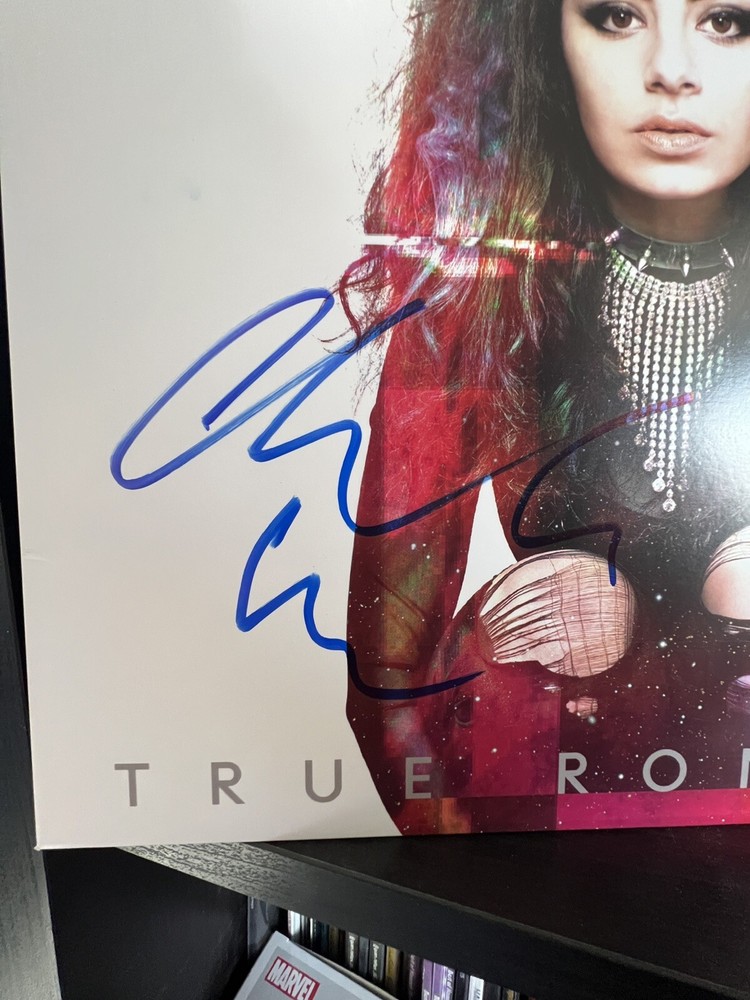CHARLI XCX SIGNED TRUE ROMANCE ANNIVERSARY SILVER VINYL LP - ACOA COA
