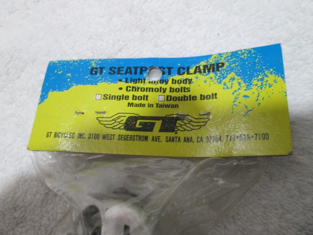 Nos new GT   bmx  seat post clamp 25.4