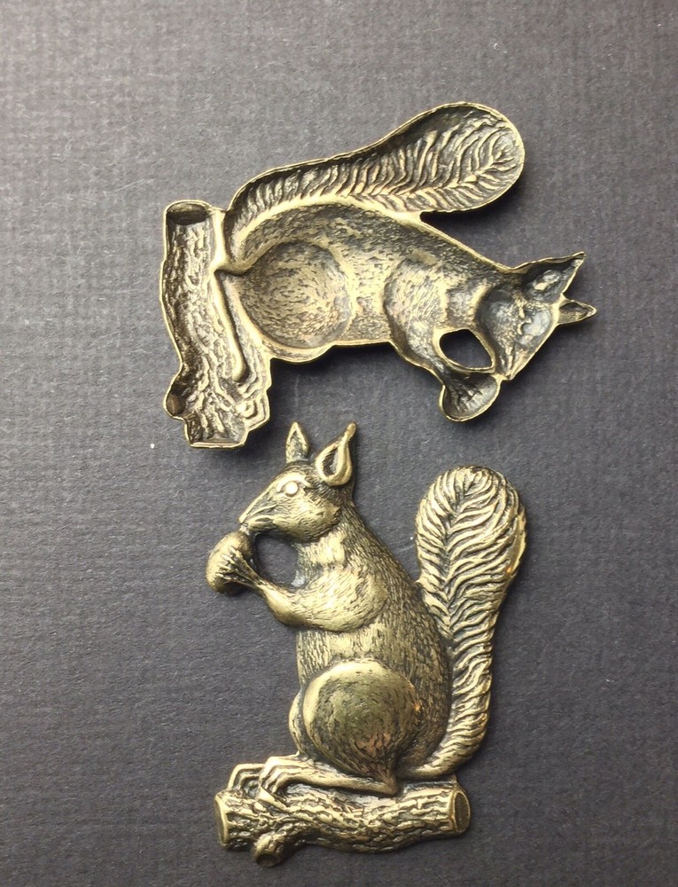 43533 Brass Oxidized Squirrel Victorian Jewelry Finding