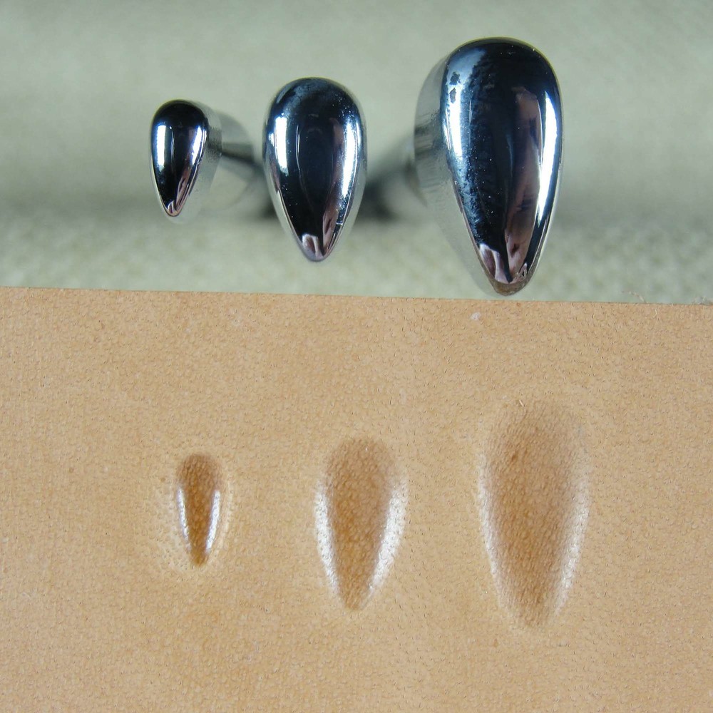 Japan Select - Smooth Pear Shader Stamp Set (3-Piece Set, Leather Tools)