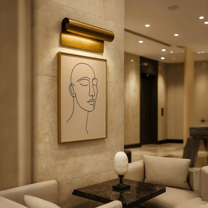 Handmade Brass Wall Sconce | Modern Art Picture Light
