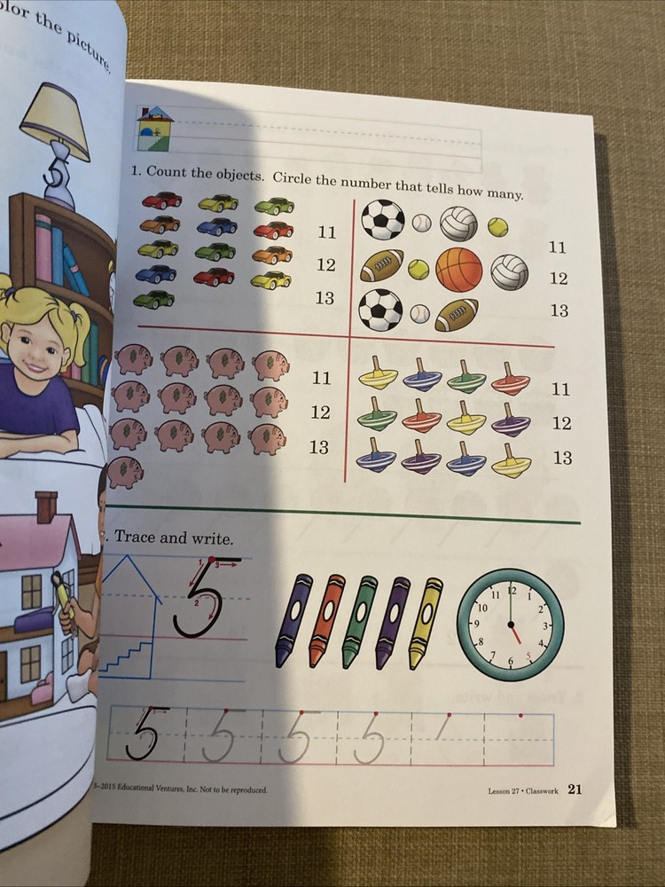 # Abeka K5 Numbers Skills Student Workbook Clean Pages