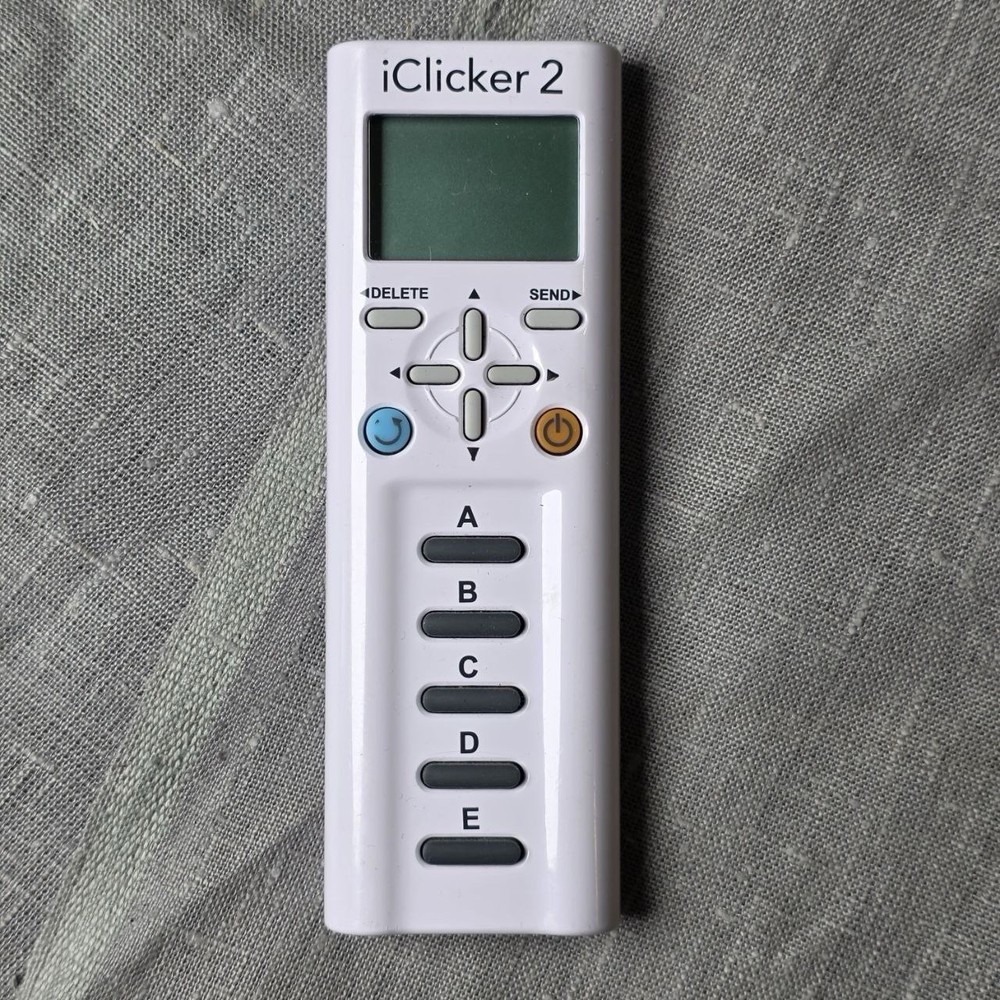 iClicker 2 Remote Student Response System Classroom Polling White