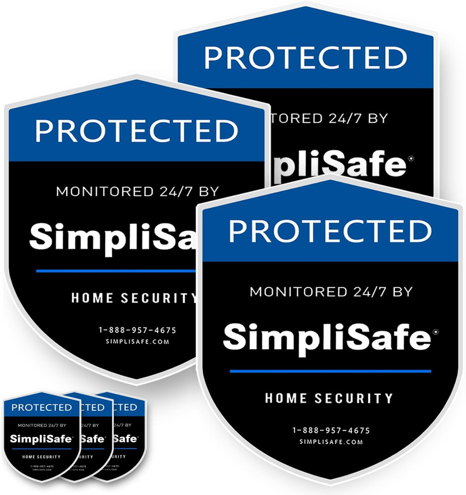 3PCS Yard Sign Shield Compatible for Simplisafe Home Security System，3Pcs Door/W