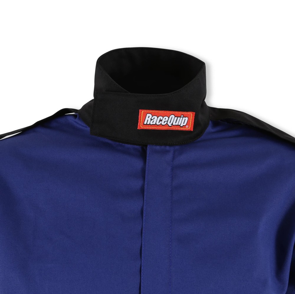 RaceQuip Single Layer Fire Suit Jacket Blue - Medium