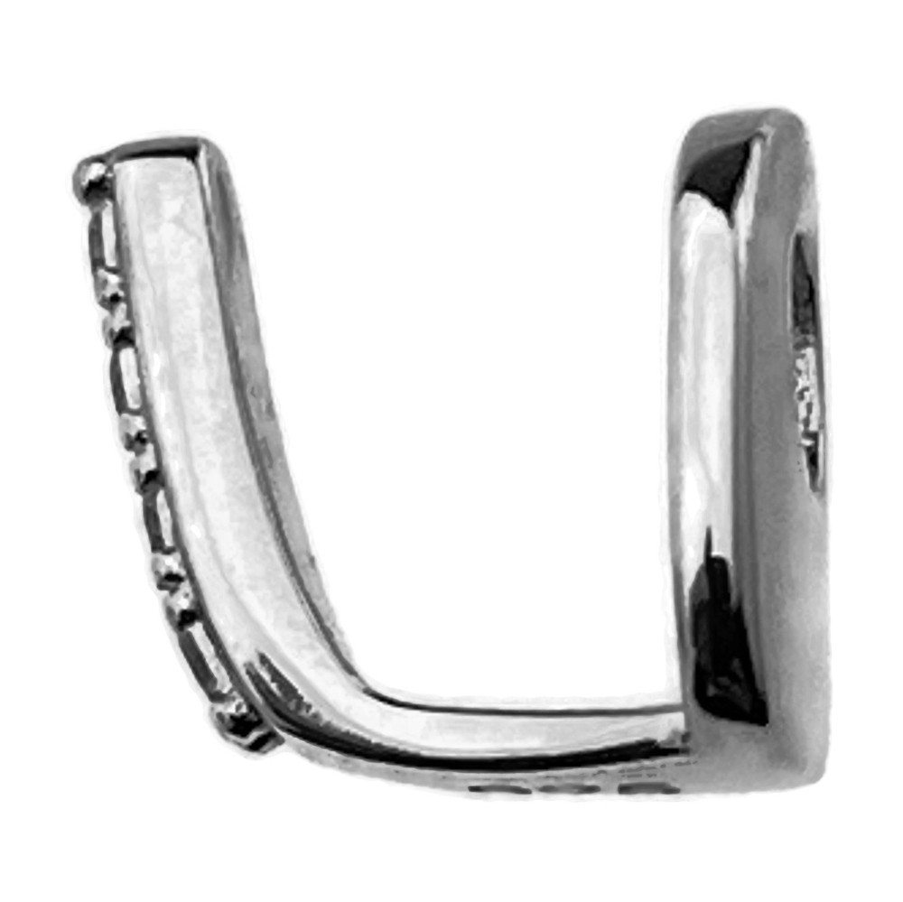 Solid 925 Sterling Silver Single Gap Grill One Tooth Iced Flooded Out CZ Cap