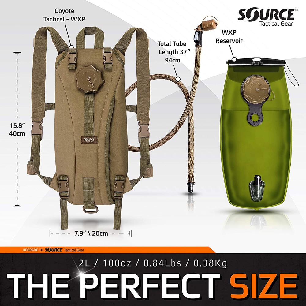 USMC US Military WXP 3L 100oz Hydration Pack Carrier System w/ Source Tactical