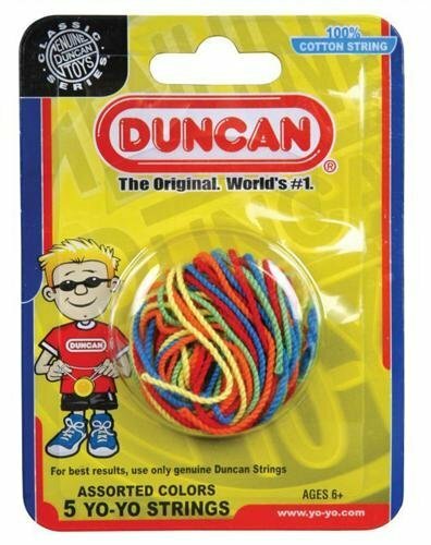 Duncan 5 Pack Cotton Yo-Yo Strings - Multicolor