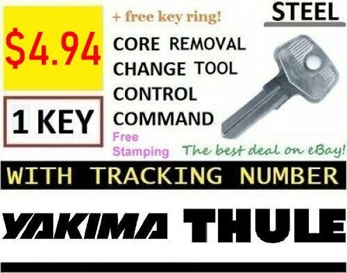 YAKIMA & THULE Control Change Key Core Lock Plug Cylinder Removal Tool Rack Rail