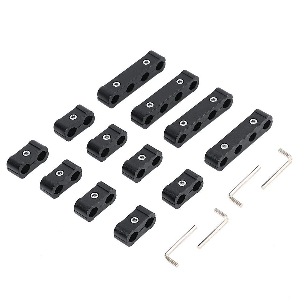 Spark Plug Wire Separator Spark Plug Wire Divider Fits For 8 9 10mm Black 12Pcs