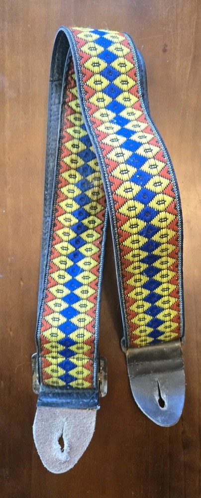 Vintage Ace Style Adjustable Strap Multi Color Weave