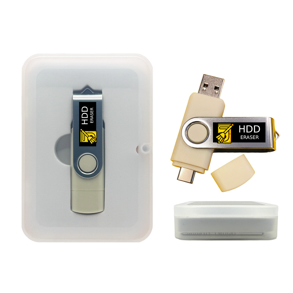 Hard Drive Eraser Bootable USB Drive Secure DoD Data Wipe Tool