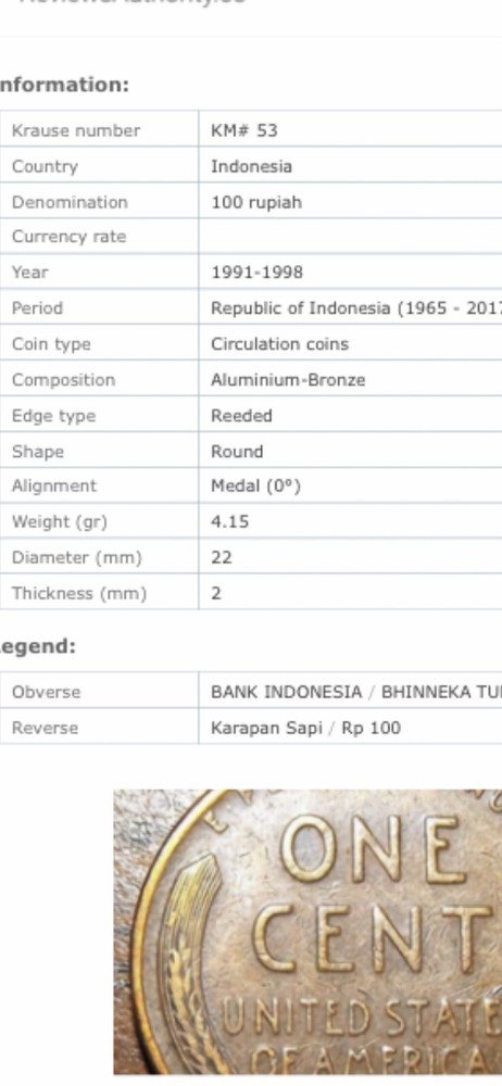 100 RUPIAH INDONESIA 1996