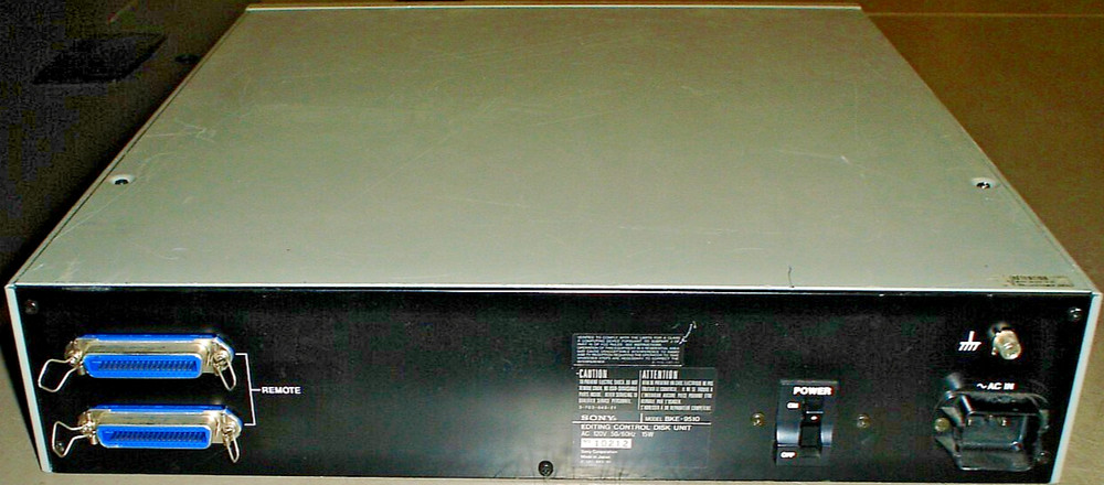 Sony Editing Control Disk Unit BKE-9510 BKE9510 Untested