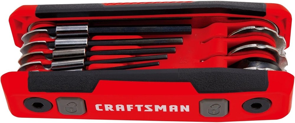 Hex Key Set, MM, Folding Locking 8 Piece (CMHT26024)