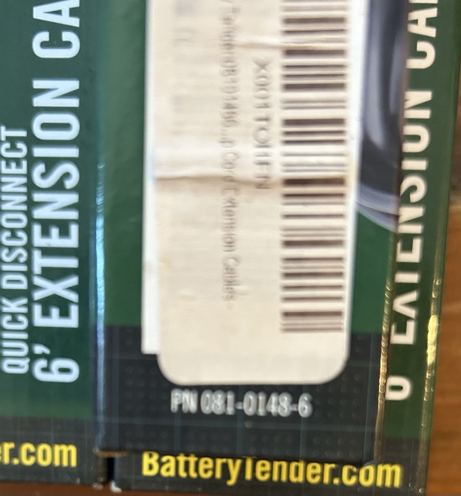 Deltran Quick Disconnect 6’ Extension cables