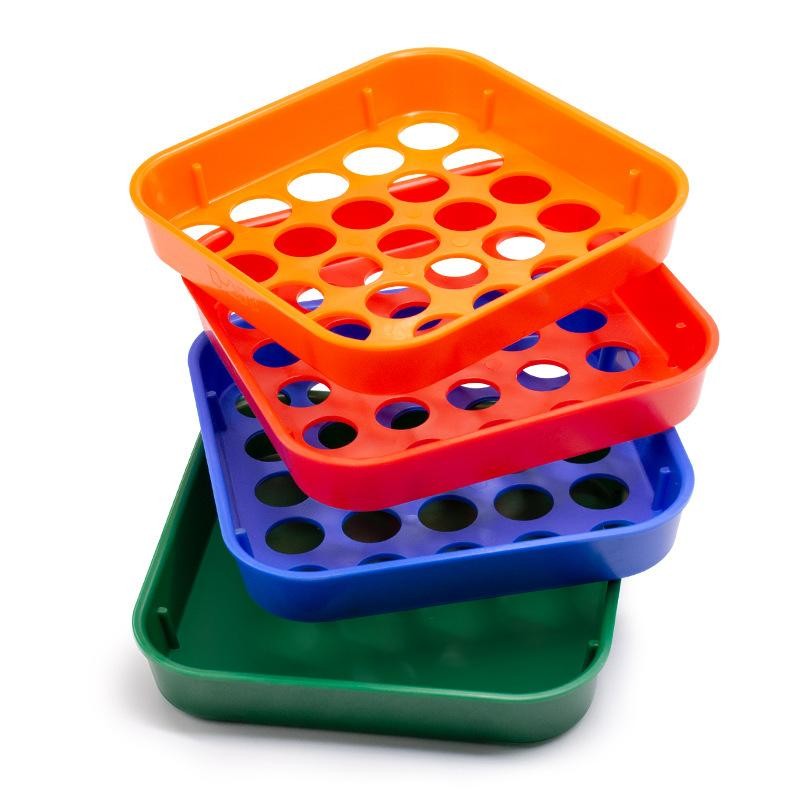 4 Color-Coded Coin Sorting Trays Counter Classification Sieve For Sorting Coins