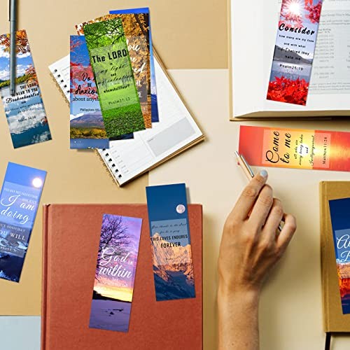150Pcs Bible Verse Bookmarks, Double Sided Scripture 50 Styles 150 Pcs