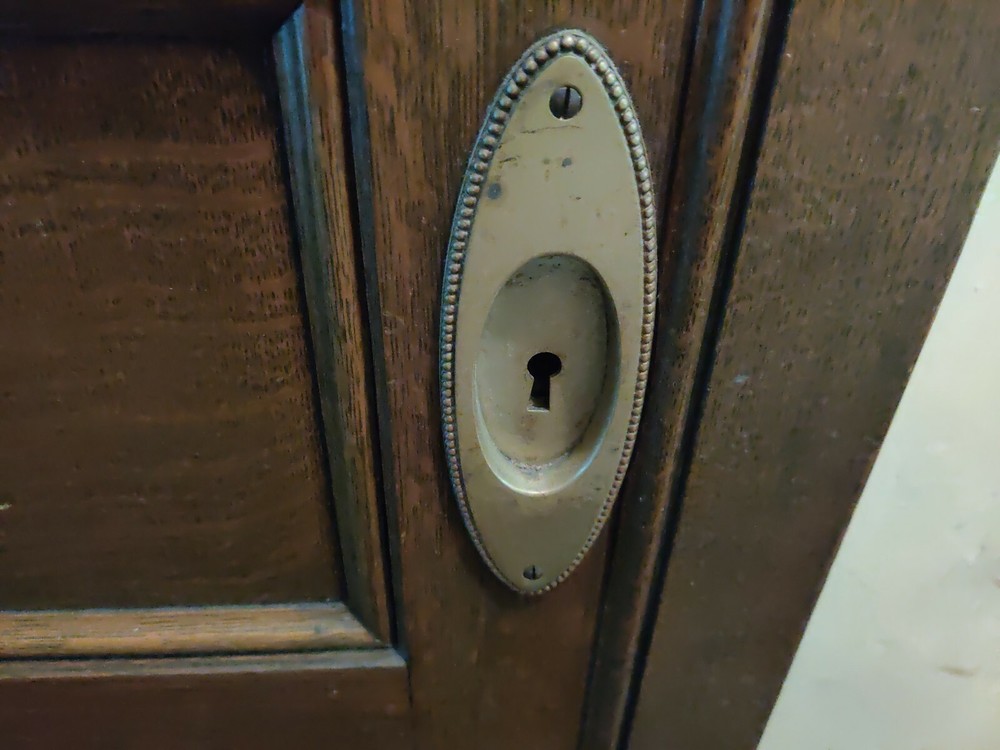 Antique Solid Oak Pocket Doors from Mansion