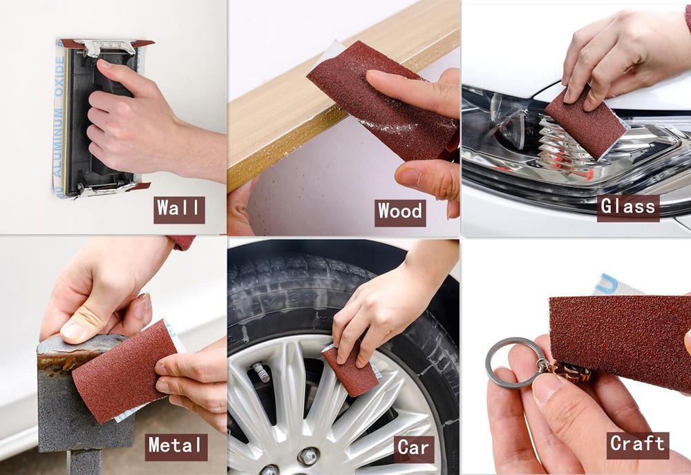 80-600 Grit Sandpaper Roll Emery Cloth Abrasive Sheets Sanding Strips Width 10cm