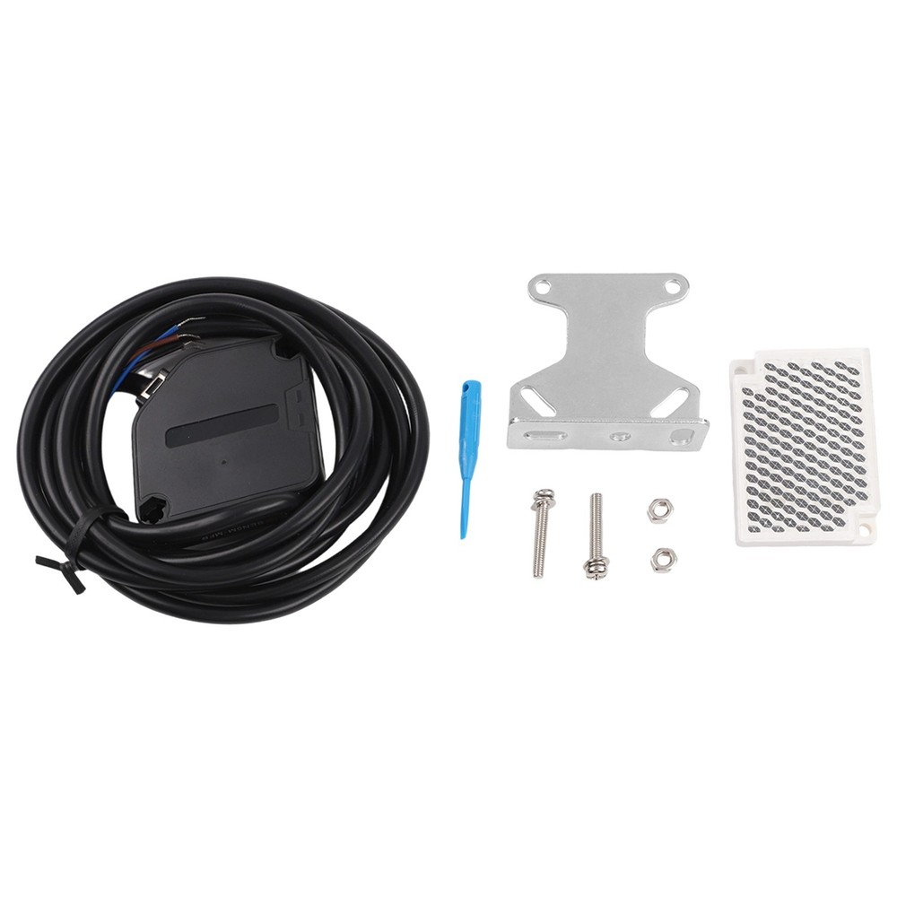 Photoelectric Beam Sensor Switch with Reflective Panel and Mounting Bracket