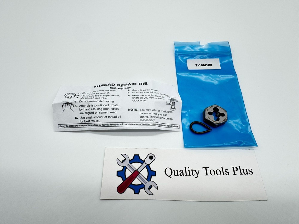 Murray Tools NEW Split Hex Die Thread Chaser M10 X 1.00 USA