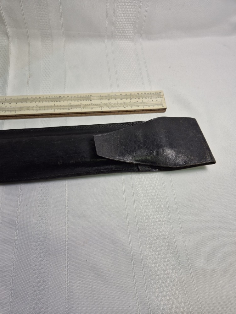 Vintage Slide Rule In Leather Case .