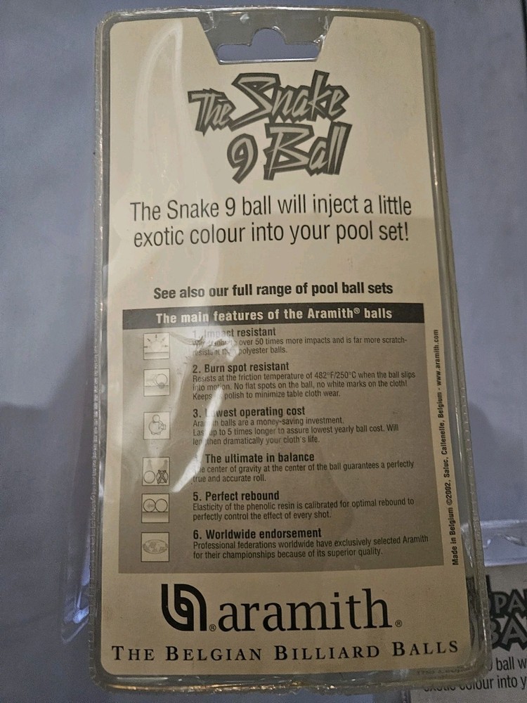 Aramith Snake 9 ball