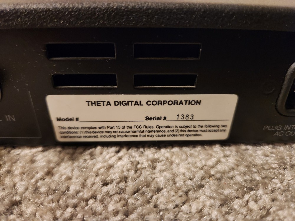 Theta DS Pro Basic Digital Signal Processor Black With Original Packaging Tested