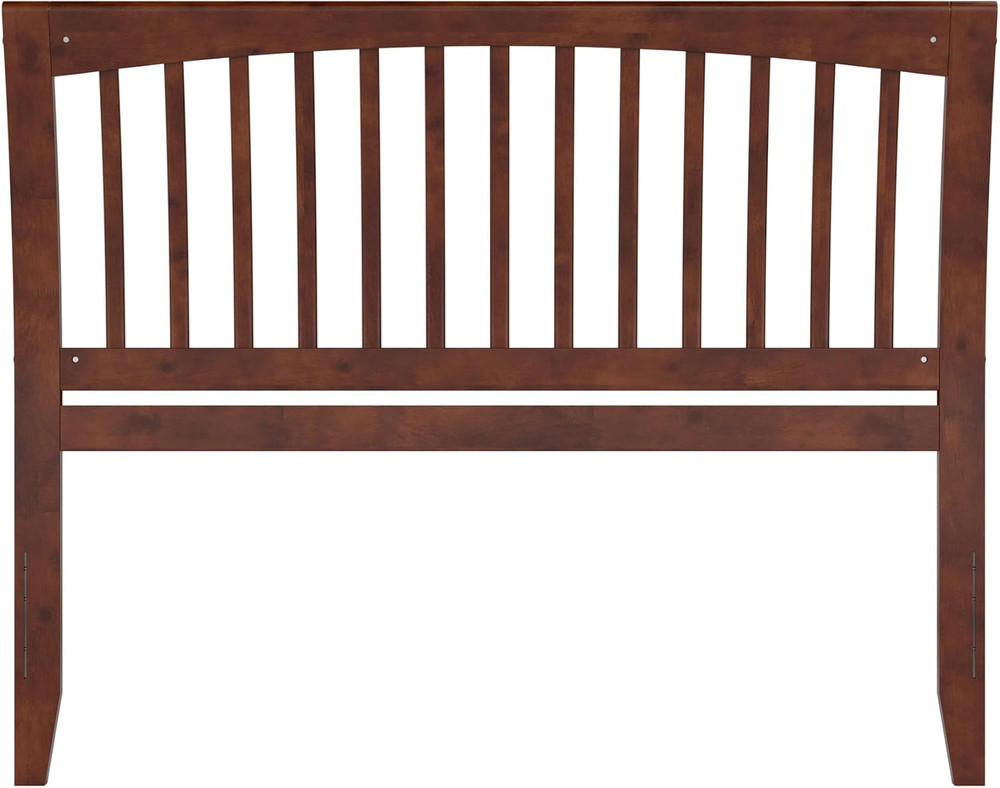 , Orleans Queen Sleigh Solid Wood Slat Headboard, Walnut