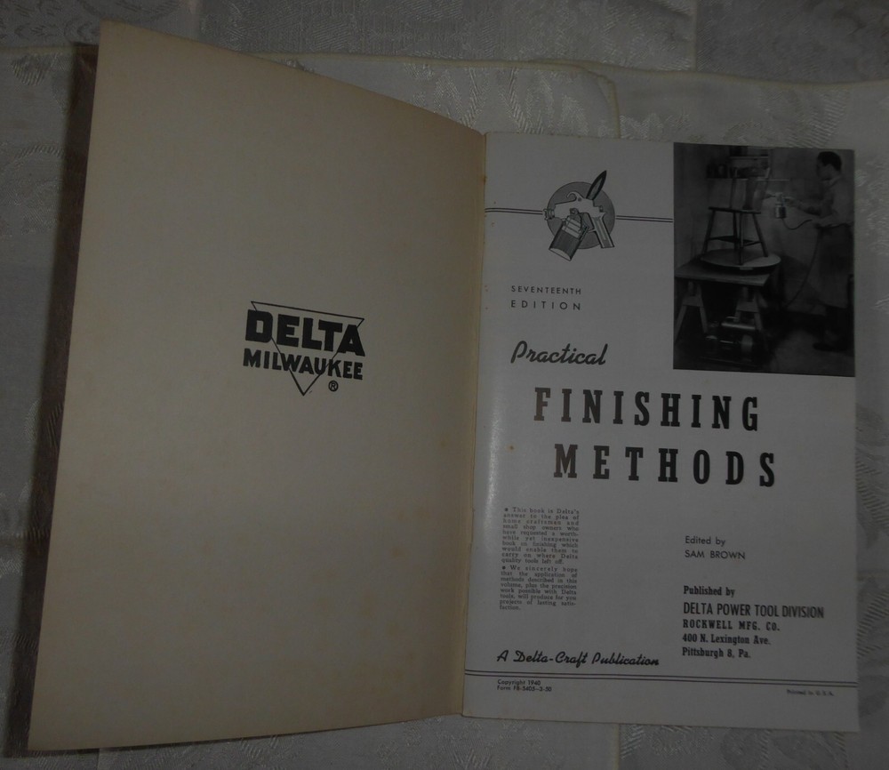 Vintage 1940 Practical Finishing Methods Book No 4543