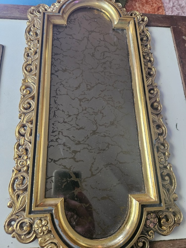 Vintage MCM Hollywood Regency Gold Mirror