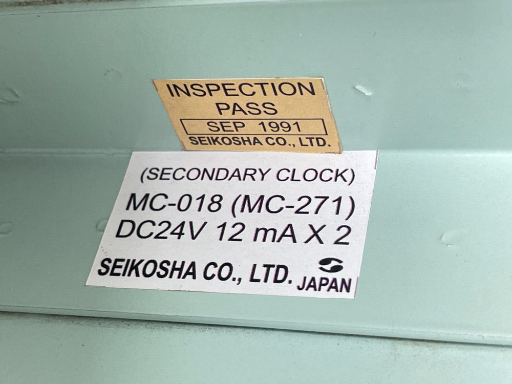 Seikosha MC-018 MC-271 Secondary Dual Face Clock Navigation Marine Triangle